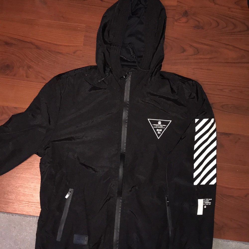 Stylish Black Rain Jacket